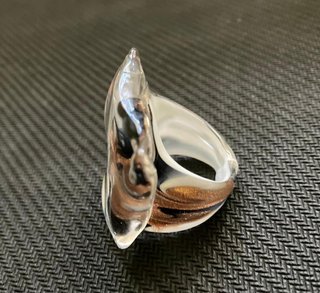 Anello in vetro artistico