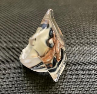Anello in vetro artistico