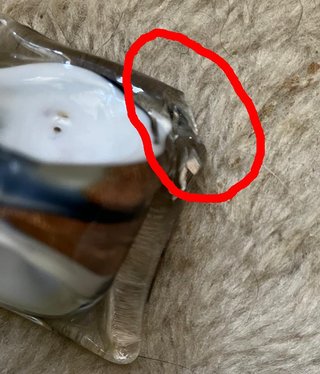 Anello in vetro artistico