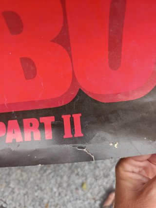 Póster Rambo II First Blood Part II Original Cine