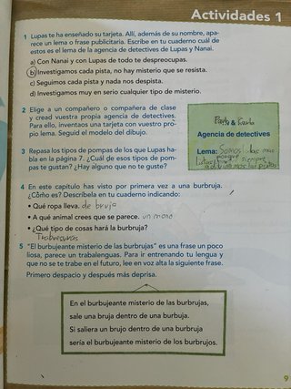 El lobo lupas, 3 Primaria el burbujeante mister...