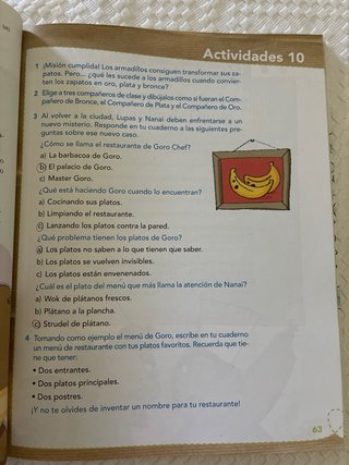 El lobo lupas, 3 Primaria el burbujeante mister...