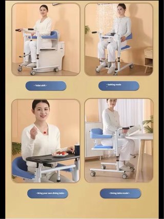 Silla elevacion y aseo personas mayores
