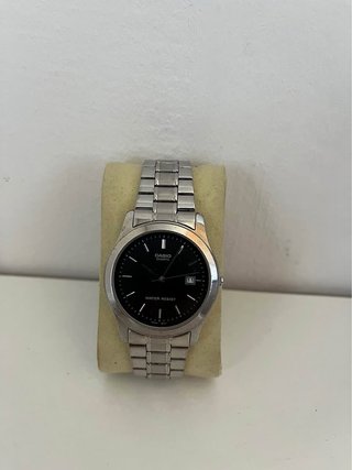 Orologio Casio Uomo Nero e Argento