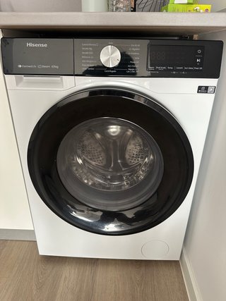 Lavadora Hisense 8/5kg Steam.
