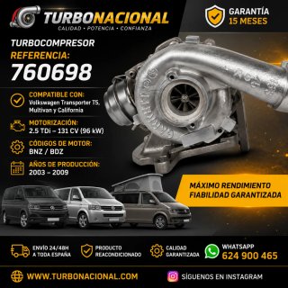 Turbo Transporter T5 2.5 TDi 131 CV 760698