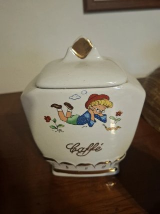 Set 4 Contenitori Ceramica Vintage