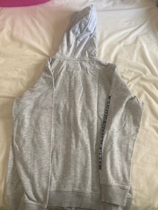 Sudadera Gris Capucha y Cremallera,15/16 años,176