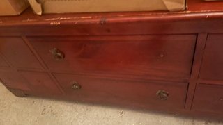 Baúl antiguo madera maciza