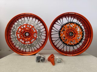 Llantas Supermotard KTM Naranja TODO NUEVO