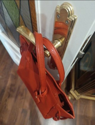 Bolso Piel Rojo Longchamp color caldero
