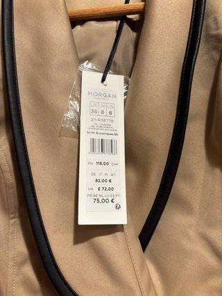 Vestido sin mangas Morgan beige