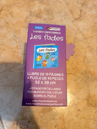 Libro y Puzzle Sassi El món de les Fades