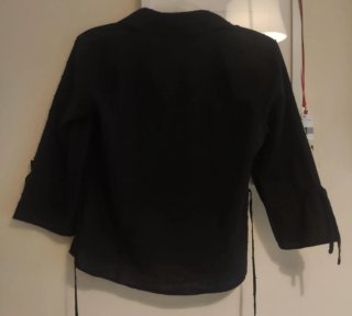 Camisa algodón plumeti negra Amitié