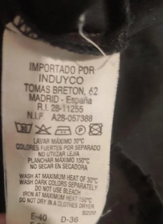 Camisa algodón plumeti negra Amitié