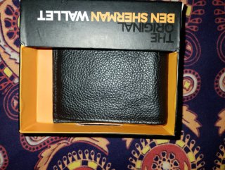 Billetera Ben Sherman Negra Cuero