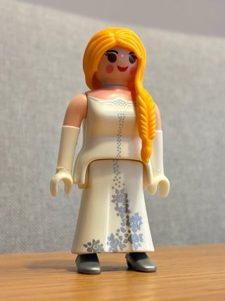 Playmobil Novia Vestido Blanco Flores