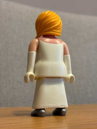 Playmobil Novia Vestido Blanco Flores
