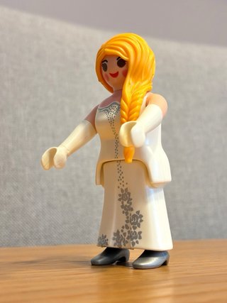 Playmobil Novia Vestido Blanco Flores