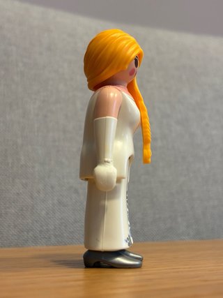 Playmobil Novia Vestido Blanco Flores