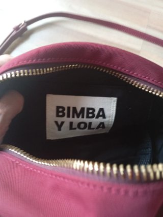 Bolso Bimba y Lola granate y Dorado