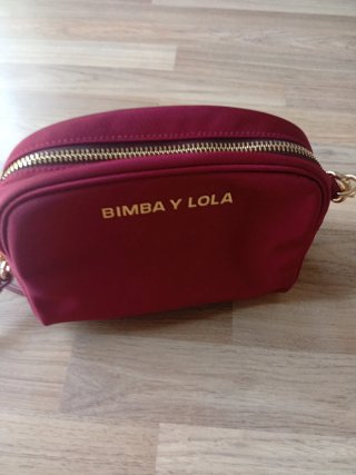 Bolso Bimba y Lola granate y Dorado