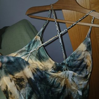 Top Zara tirantes cruzados estampado