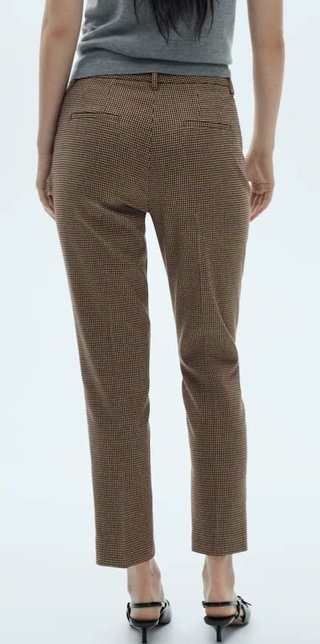 Pantalón Mango Marrón Talla 36