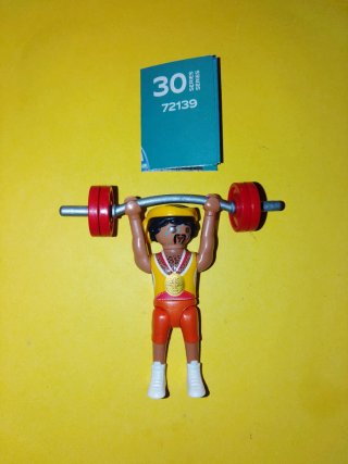 Playmobil figura culturista serie 30 deporte gym