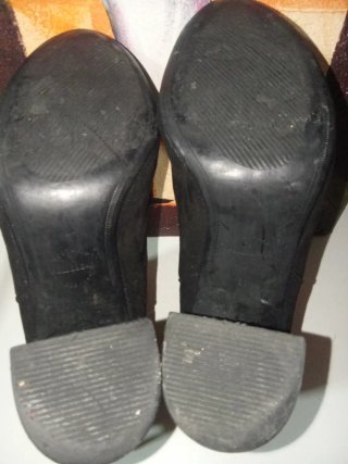 Botines ante negro tacón 38