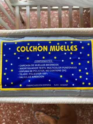 Cuna colecho madera blanca