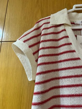 Vestido punto rayas mujer Mango