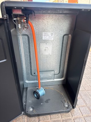 Estufa de gas Thermostatic negra