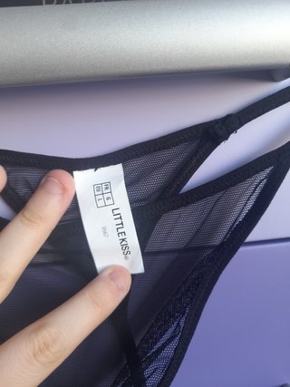 Conjunto camisón de lencería con tanga