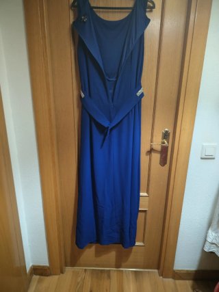Vestido fiesta Moncho Heredia azul eléctrico
