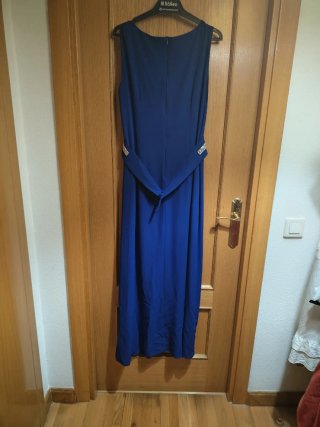 Vestido fiesta Moncho Heredia azul eléctrico