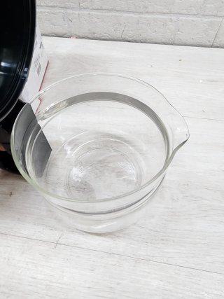 Jarra Cafetera Vidrio Tapa Negra