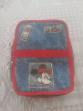 Neceser Mickey Mouse Tela Vaquera Disney Azul