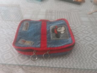 Neceser Mickey Mouse Tela Vaquera Disney Azul