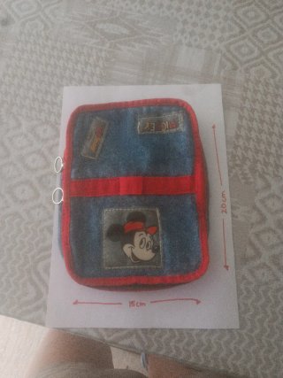 Neceser Mickey Mouse Tela Vaquera Disney Azul