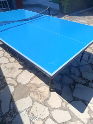 Mesa de ping pong azul