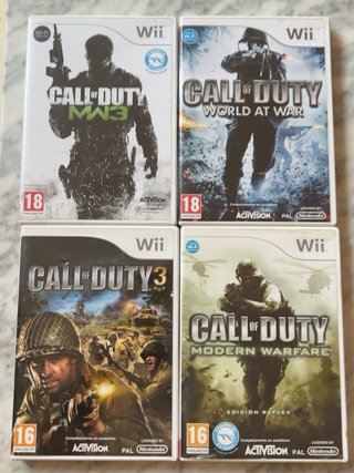 Pack 4 Juegos Call of Duty Wii
