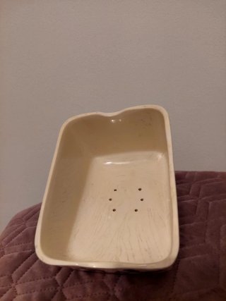 Formaggiera antica Ironstone con coperchio