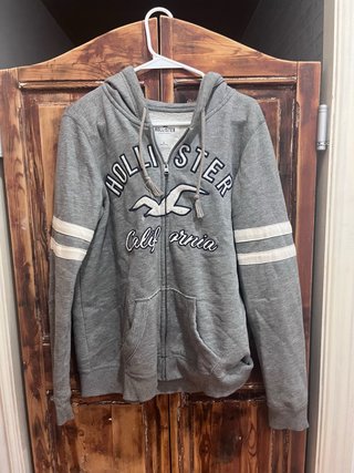 Sudadera Hollister Gris Talla L