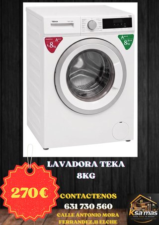 Lavadora Teka 8kg A+++