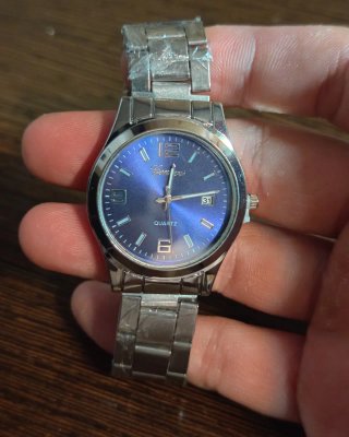 Reloj NuevoGeneva Esfera Azul Acero Hombre