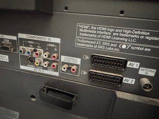 TV LG Negra con HDMI