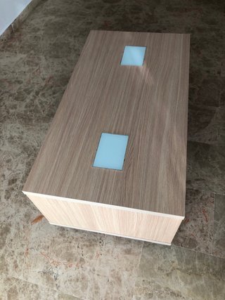 Mueble TV y mesa auxiliar madera