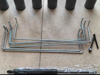 Kit Montanti Letto a Scomparsa con Ammortizzatori 600N