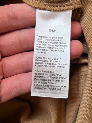 Polo Lacoste Beige Talla L Unisex